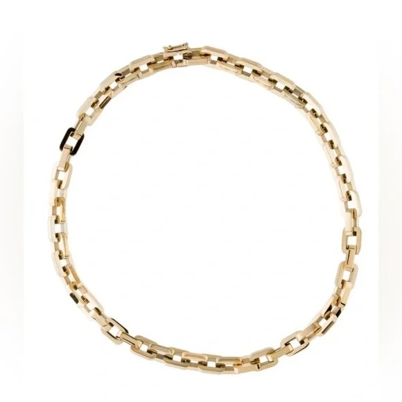 New Eddie Borgo Supra Link Gold Necklace - Picture 2 of 6